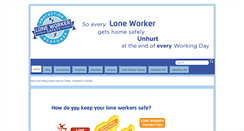 Desktop Screenshot of loneworkersafety.org