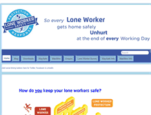Tablet Screenshot of loneworkersafety.org